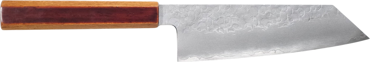 Hado Shiosai SG2 Bunka - Tsuchime 180mm bıçak anatomisi: ağız, sırt, sap ve tang bölümleri