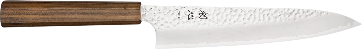 Hatsukokoro VG-10 Gyuto Hayabusa - Tsuchime 210mm bıçak anatomisi: ağız, sırt, sap ve tang bölümleri