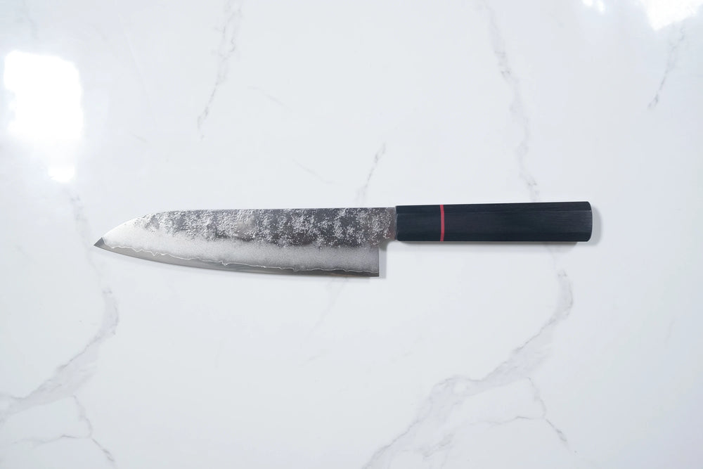 Higuchi Ginsan Santoku - Nashiji 180mm