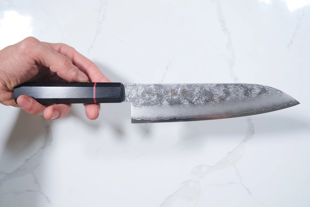 Higuchi Ginsan Santoku - Nashiji 180mm