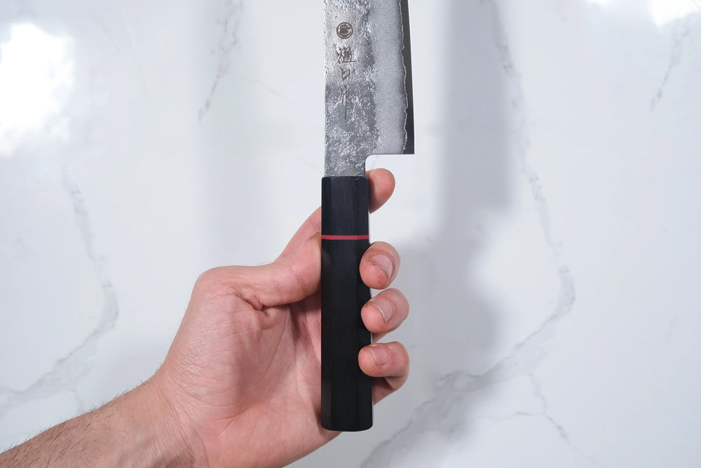 Higuchi Ginsan Santoku - Nashiji 180mm