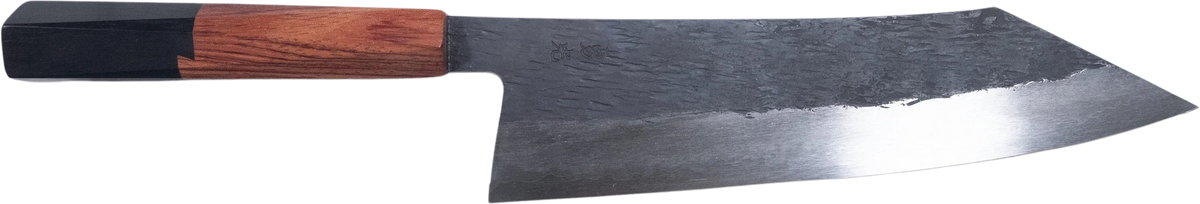Isamitsu Shirogami #1 - Kiritsuke 210mm bıçak anatomisi: ağız, sırt, sap ve tang bölümleri