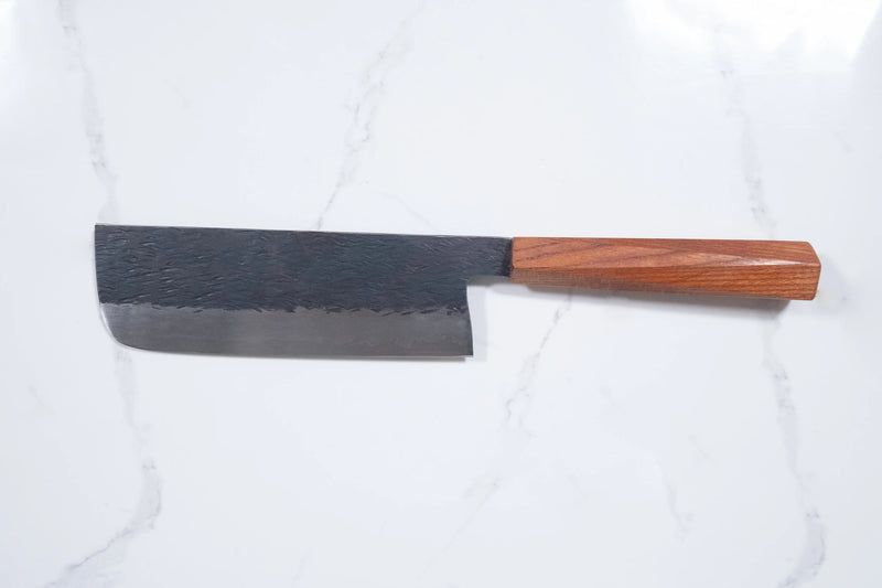 Isamitsu White 1 Black Chisel Nakiri 165mm