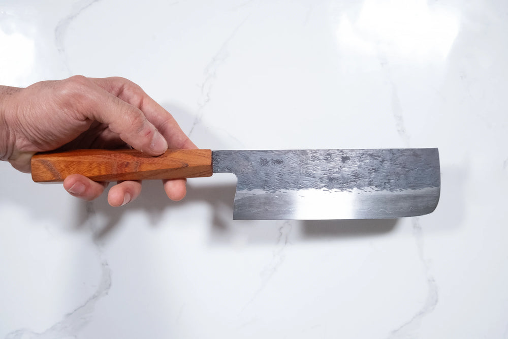 Isamitsu White 1 Black Chisel Nakiri 165mm