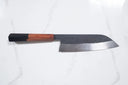 Isamitsu White 1 Black Chisel Santoku 180mm — görsel 1