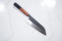 Isamitsu White 1 Black Chisel Santoku 180mm — görsel 8