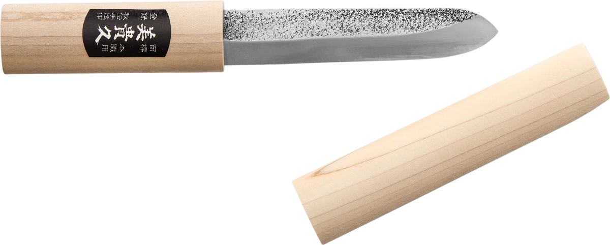 Ikeuchi Hamano Shirogami #2 Makiri - Tsuchime 135mm bıçak anatomisi: ağız, sırt, sap ve tang bölümleri