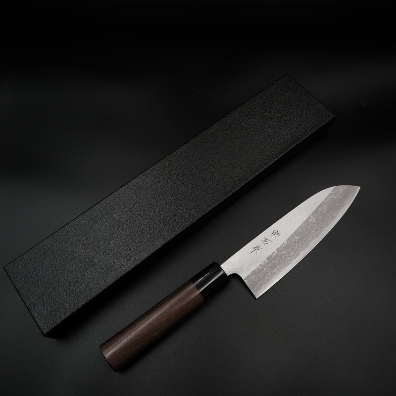 Muneishi Aogami #2 Santoku - Damascus 170mm — Japon el yapımı mutfak bıçağı