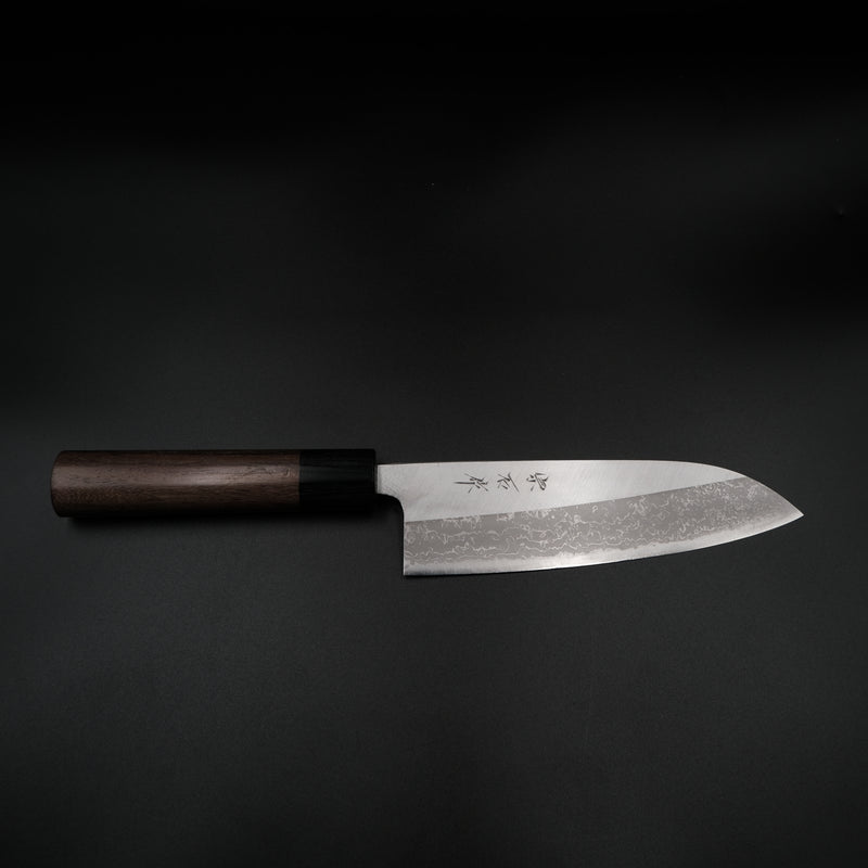 Muneishi Aogami #2 Santoku - Damascus 170mm — Japon mutfak bıçağı (görünüm 3)