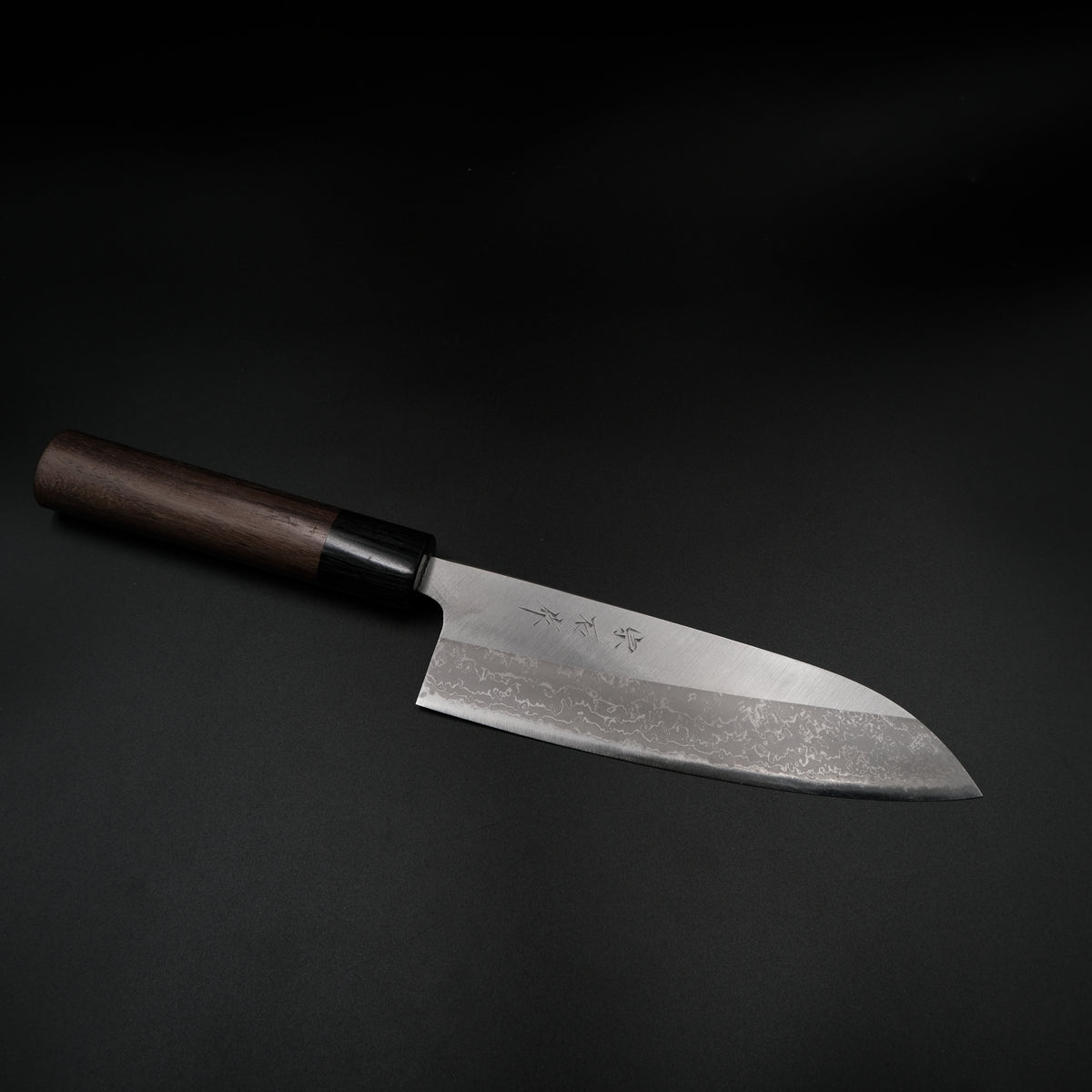 Muneishi Aogami #2 Santoku - Damascus 170mm — Japon mutfak bıçağı (görünüm 4)