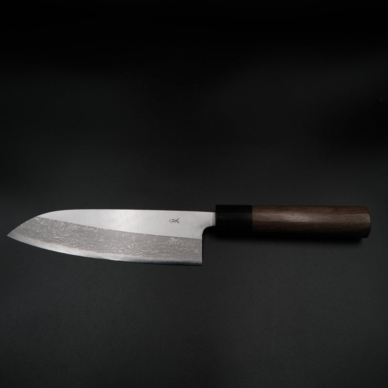 Muneishi Aogami #2 Santoku - Damascus 170mm — Japon mutfak bıçağı (görünüm 5)