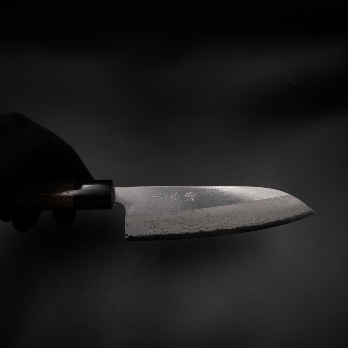 Muneishi Aogami #2 Santoku - Damascus 170mm — Japon mutfak bıçağı (görünüm 7)