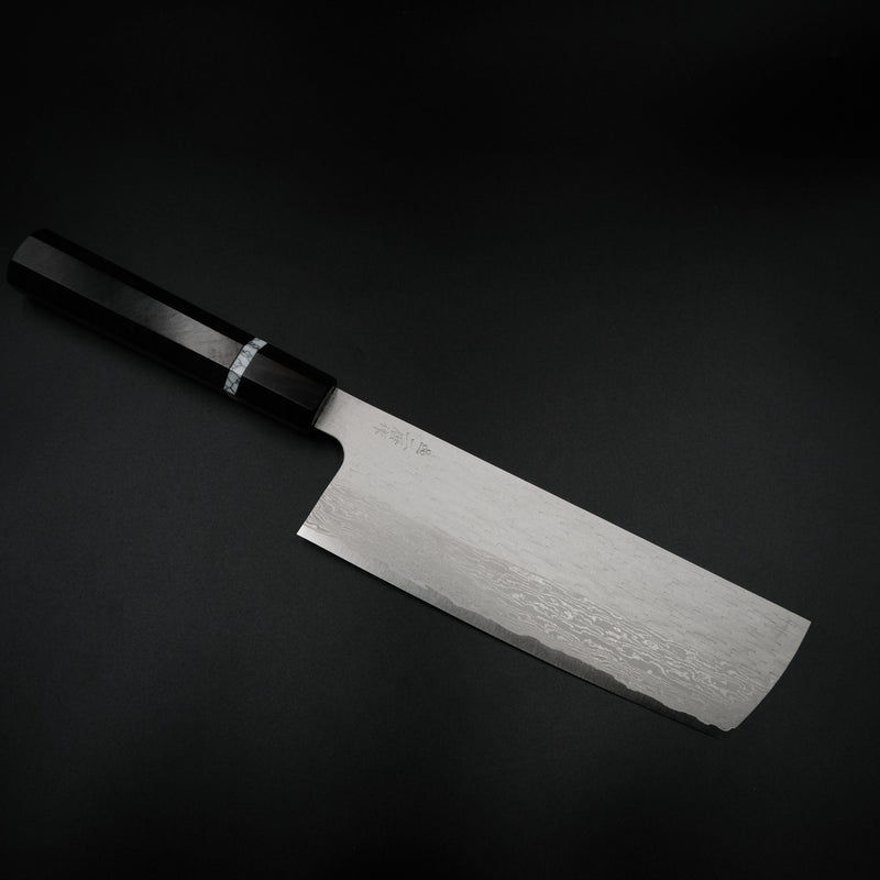 Nigara Hamono VG XEOS Nakiri - Tsuchime Damascus 180mm