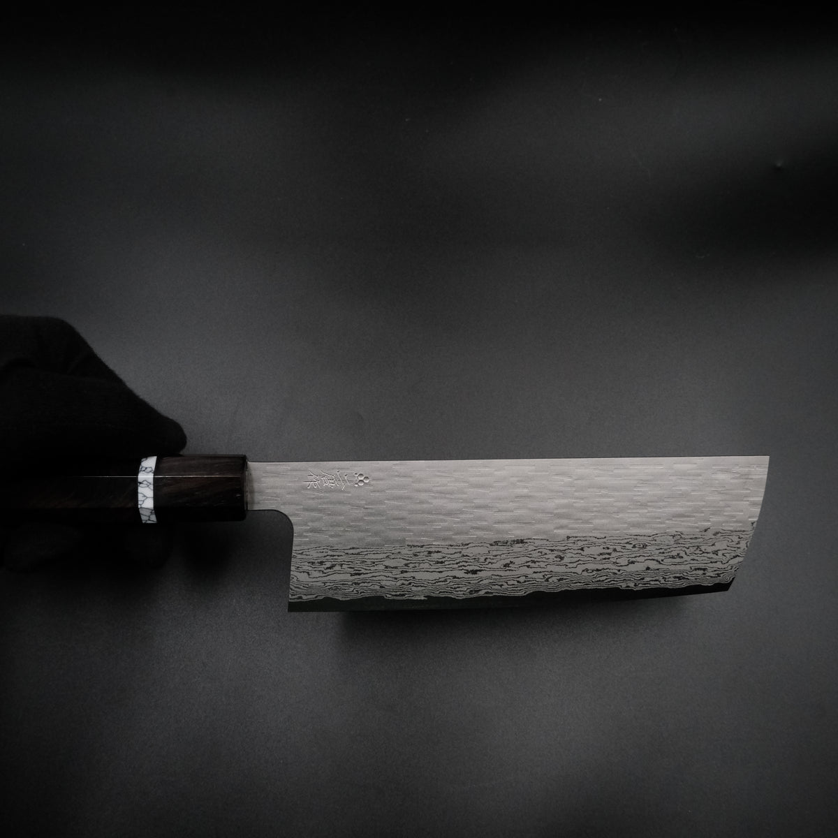 Nigara Hamono VG XEOS Nakiri - Tsuchime Damascus 180mm