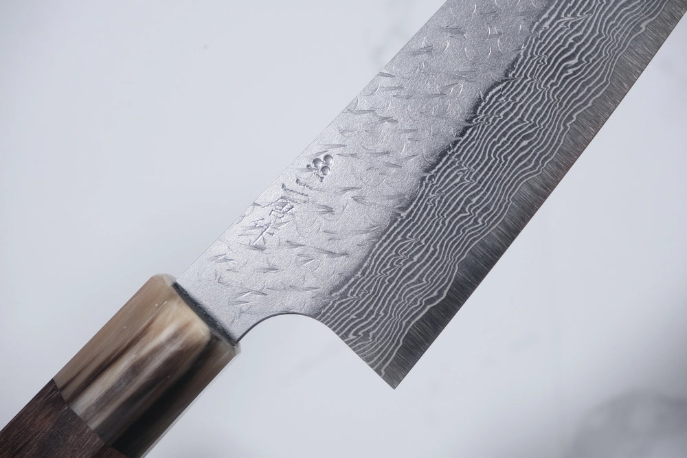 Nigara SG STRIX Ko-Santoku - Tsuchime Damascus