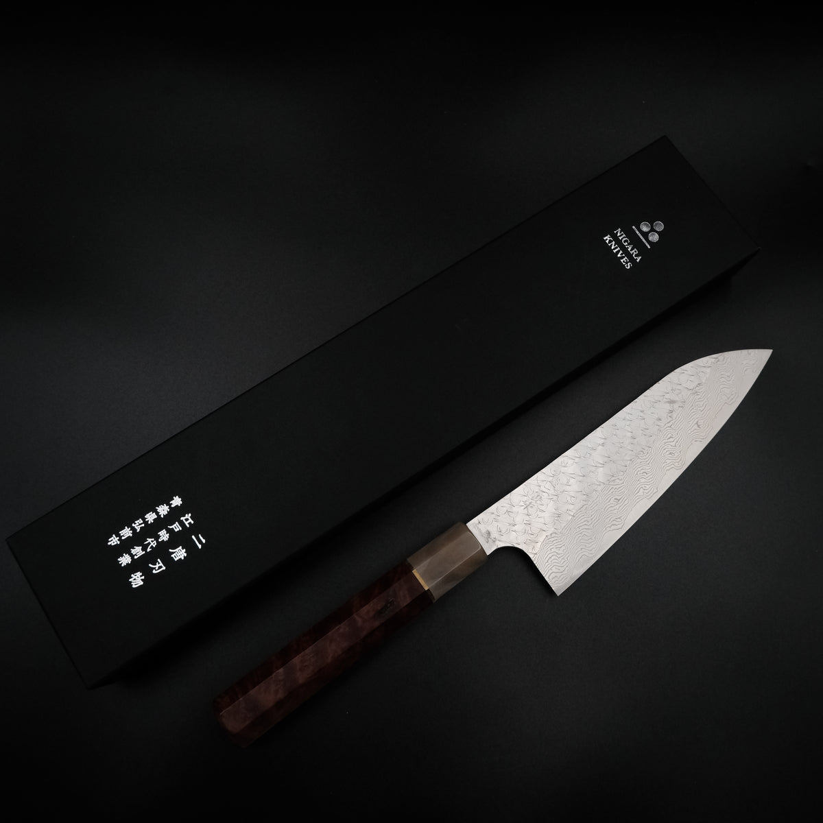 Nigara SG STRIX Santoku - Damascus 165mm