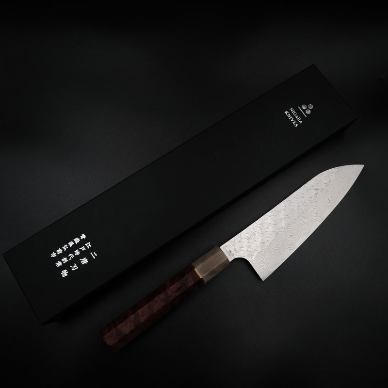 Nigara SG STRIX Santoku - Damascus 165mm