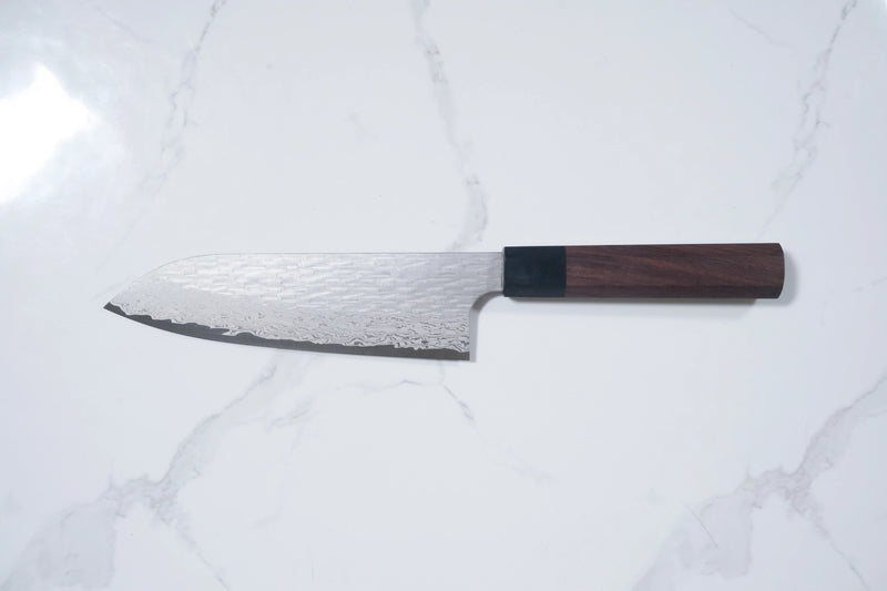 Nigara VG XEOS Santoku - Tsuchime Damascus 170mm