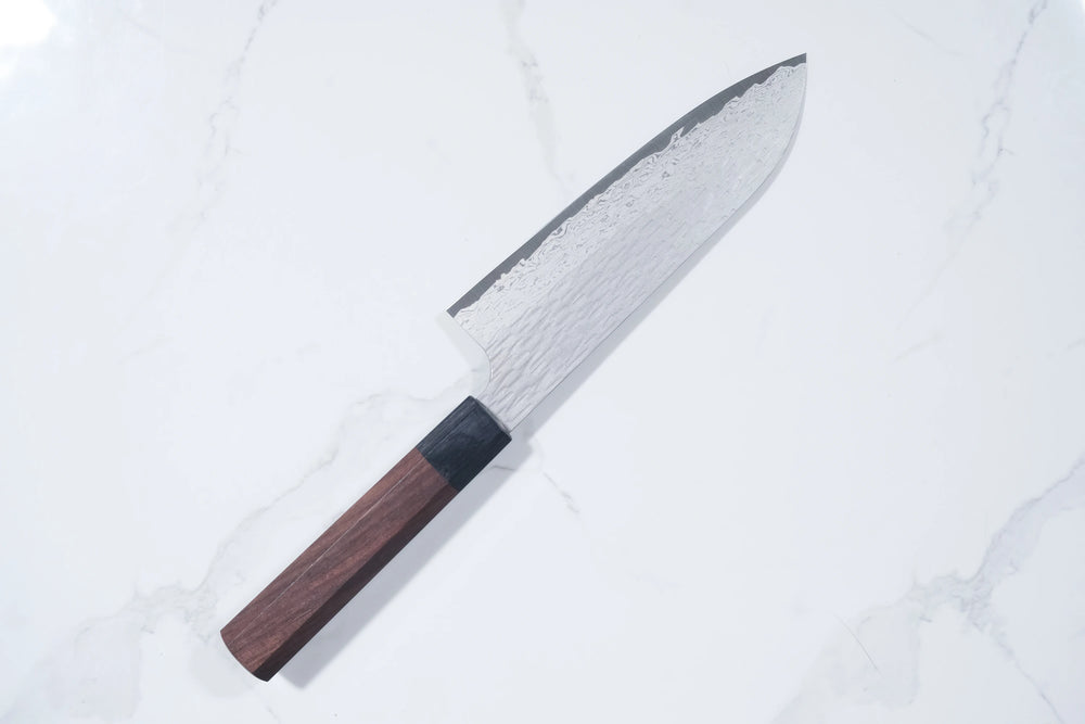 Nigara VG XEOS Santoku - Tsuchime Damascus 170mm