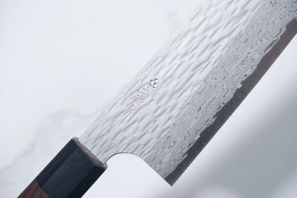 Nigara VG XEOS Santoku - Tsuchime Damascus 170mm