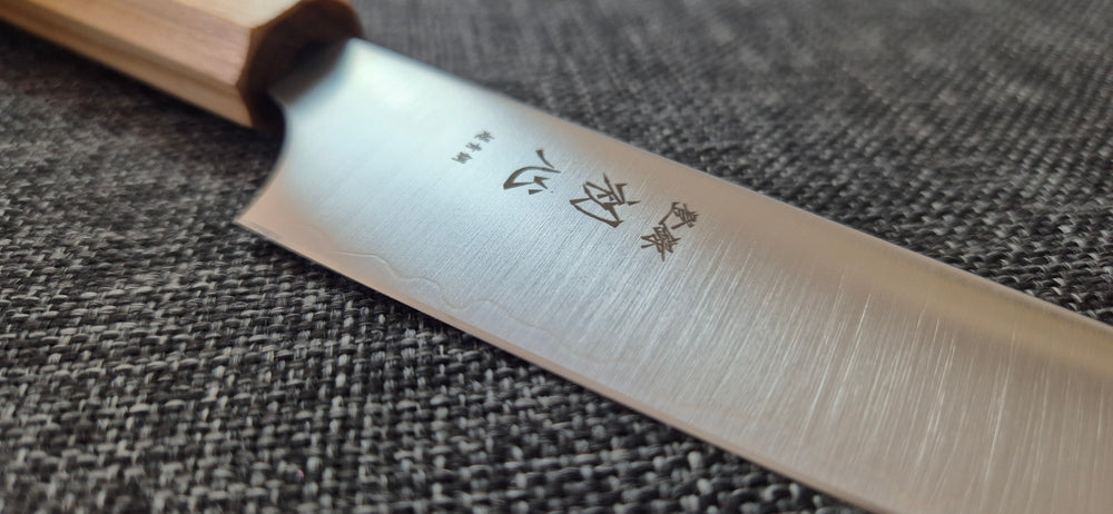 Hatsukokoro Aogami Super Petty - Migaki 150mm - Olive Wood