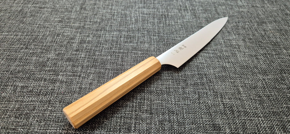 Hatsukokoro Aogami Super Petty - Migaki 150mm - Zeytin Ağacı