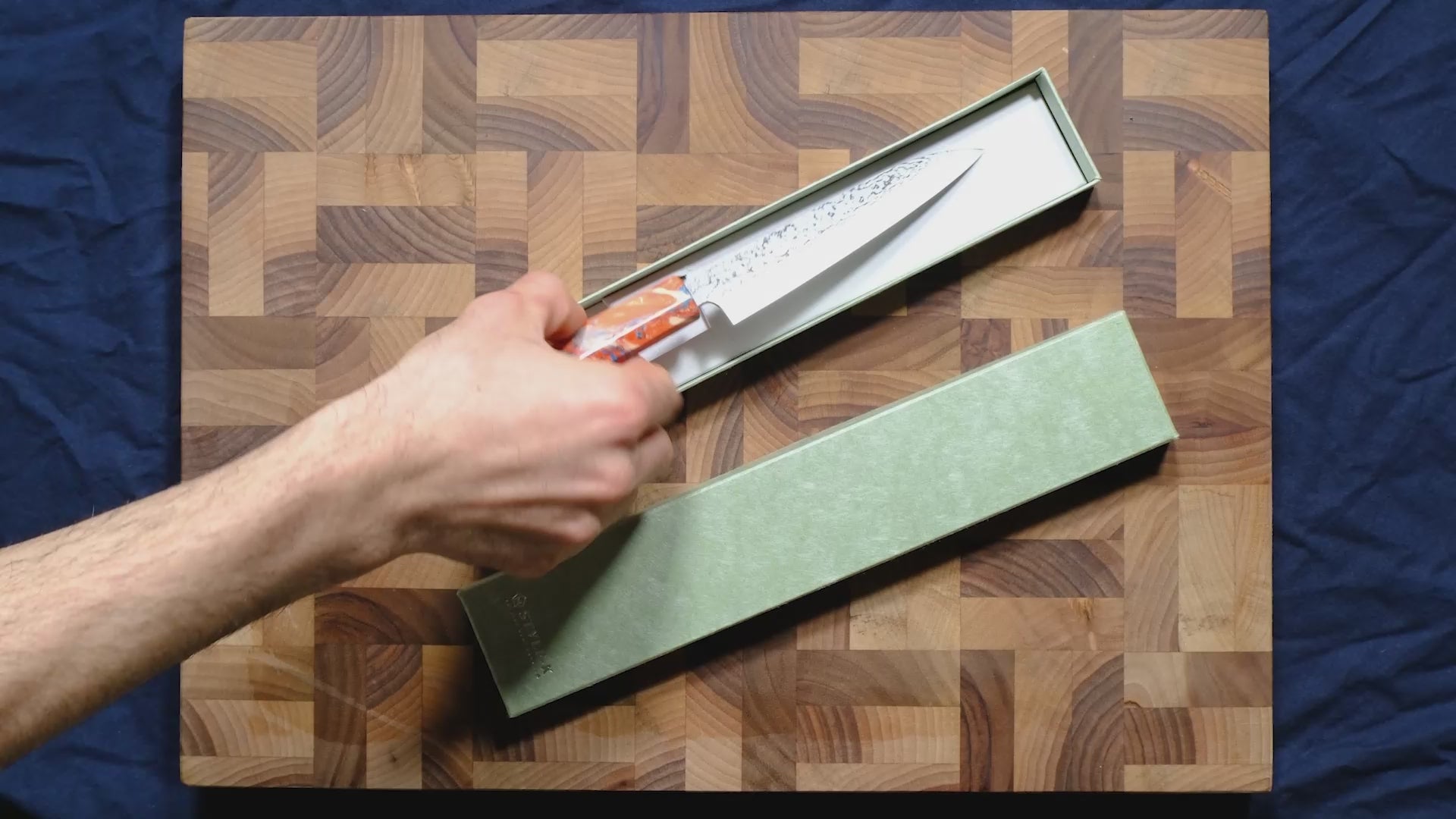 Makoto Kurosaki VG-7 Petty - Damascus 135mm (Marble)