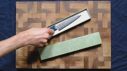 Makoto Kurosaki VG-7 Petty - Damascus Tsuchime 135mm