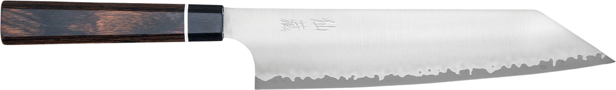 Suncraft SG2 Bunka - Matte Migaki 200mm bıçak anatomisi: ağız, sırt, sap ve tang bölümleri