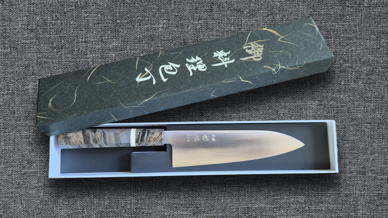 Hatsukokoro Ginsan Santoku - Migaki 180mm - Huş Ağacı
