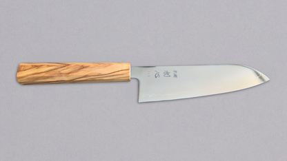 Hatsukokoro SLD Santoku - Mirror 170mm - Zeytin Ağacı