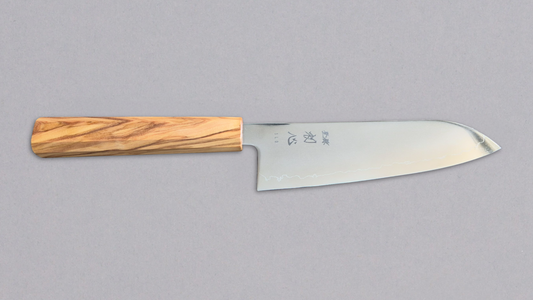 Hatsukokoro SLD Santoku - Mirror 170mm - Zeytin Ağacı