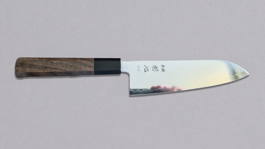 Hatsukokoro SLD Santoku - Mirror 170mm - Ceviz