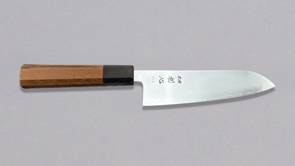 Hatsukokoro SLD Santoku - Mirror 170mm - Ceviz