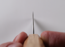 Hatsukokoro Aogami Super Santoku - Migaki 180mm - Zeytin Ağacı — görsel 4