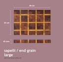 End Grain Cutting Board - Sapelli — görsel 5