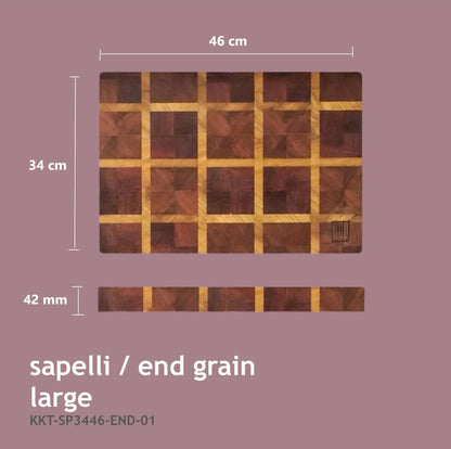 End Grain Kesme Tahtası - Sapelli