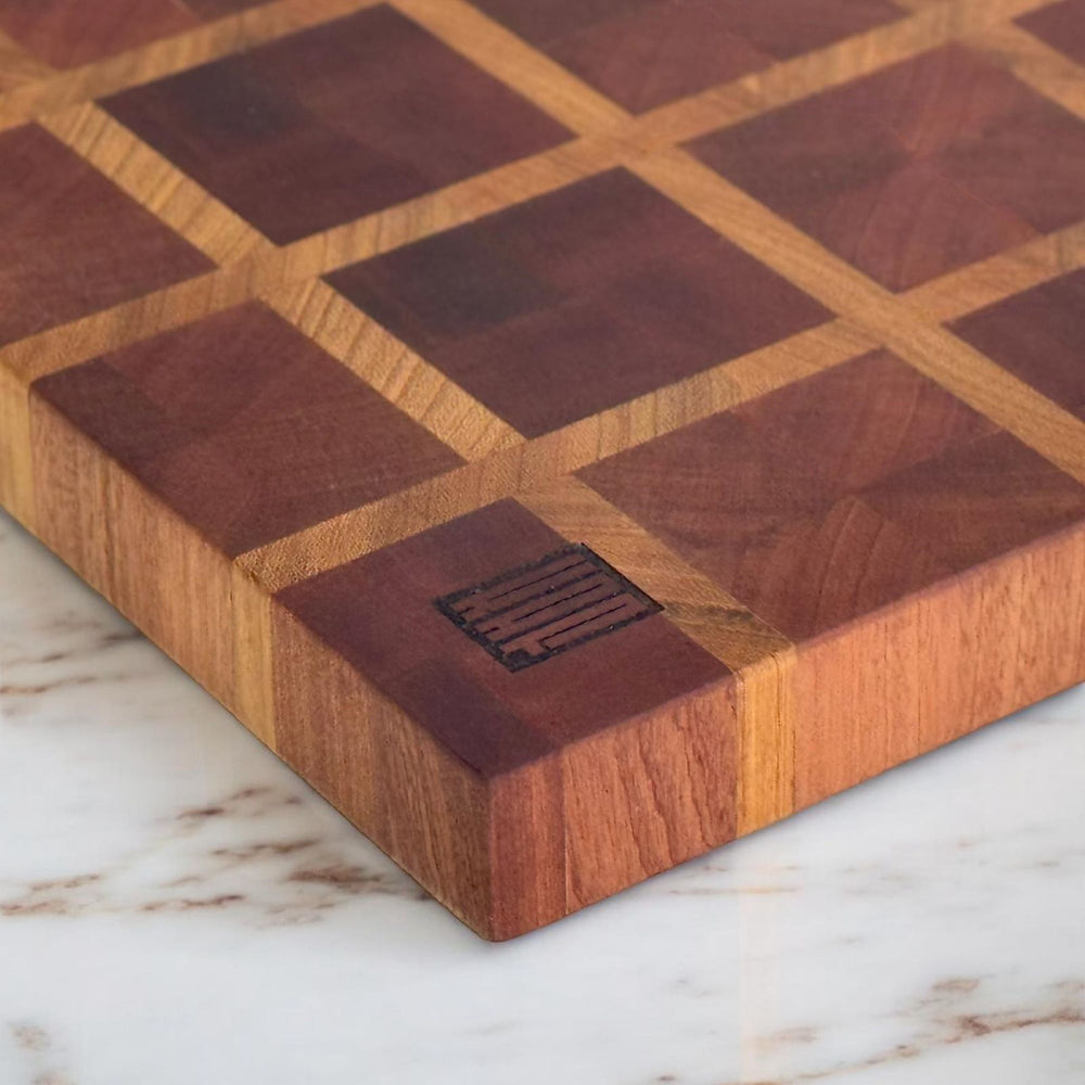 End Grain Cutting Board - Sapelli