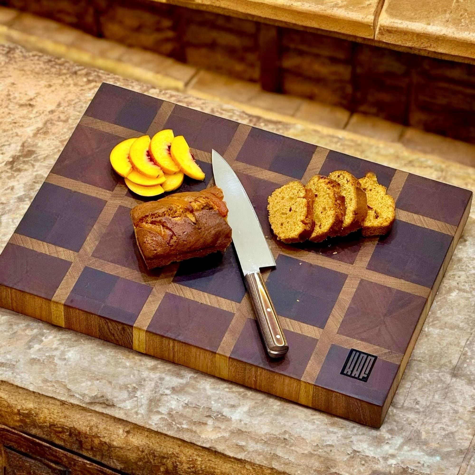 End Grain Kesme Tahtası - Sapelli