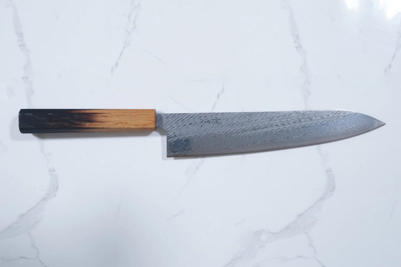 Tsunehisa AUS-10 Gyuto - Nawame Damascus 240mm
