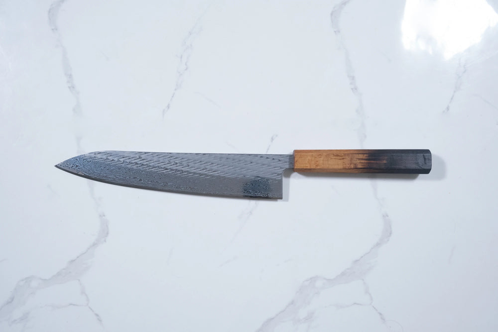 Tsunehisa AUS-10 Gyuto - Nawame Damascus 240mm
