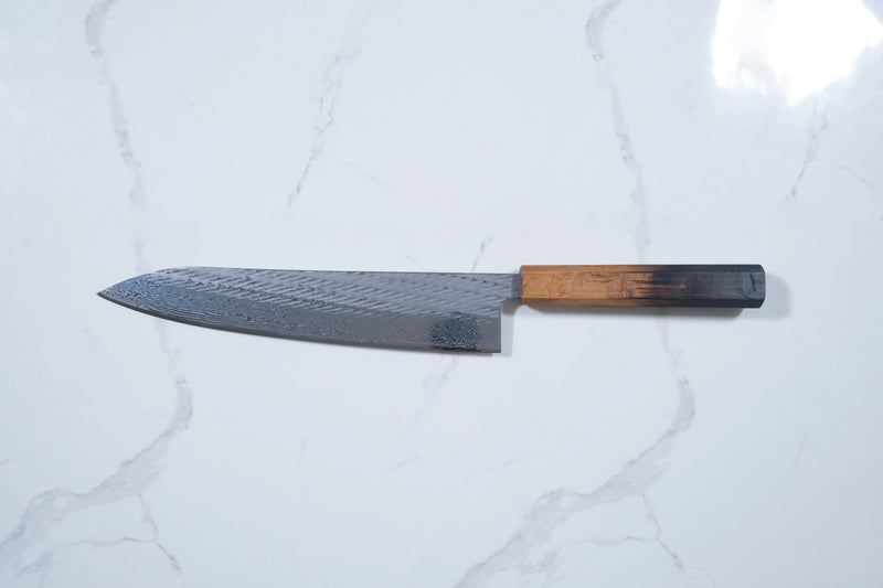 Tsunehisa AUS-10 Gyuto - Nawame Damascus 240mm