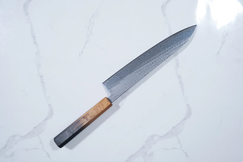 Tsunehisa AUS-10 Gyuto - Nawame Damascus 240mm