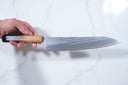 Tsunehisa AUS-10 Gyuto - Nawame Damascus 240mm — görsel 4