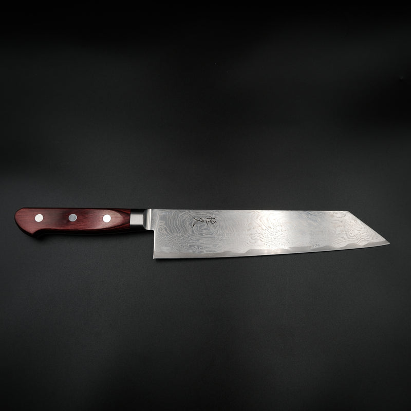 Tsunehisa AUS-10 Kiritsuke - Damascus 210mm kırmızı