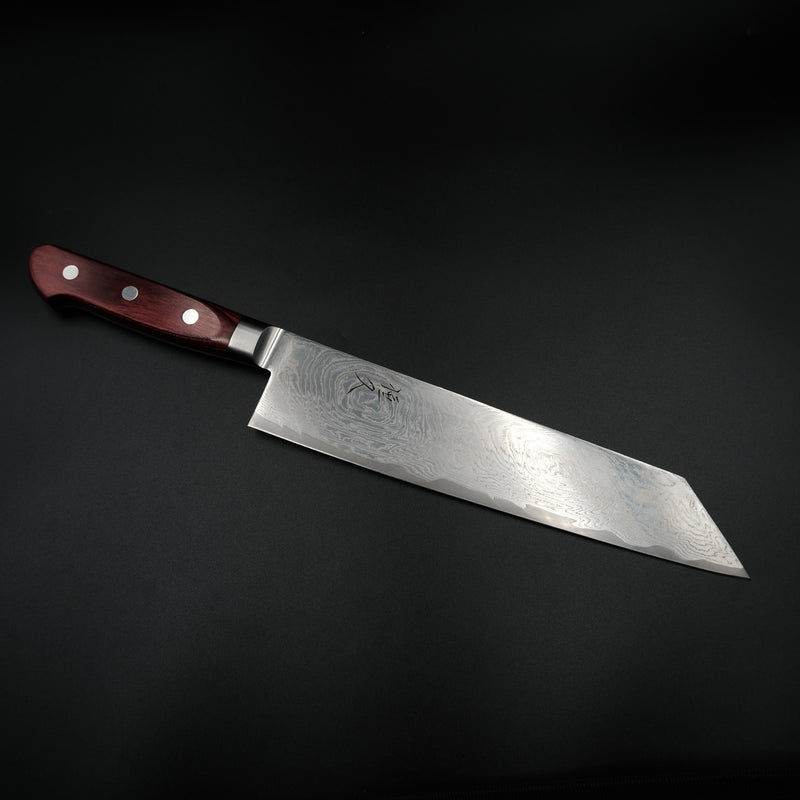 Tsunehisa AUS-10 Kiritsuke - Damascus 210mm (Kırmızı Sap)