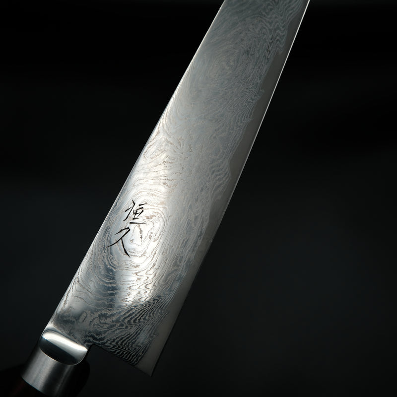 Tsunehisa AUS-10 Kiritsuke - Damascus 210mm kırmızı