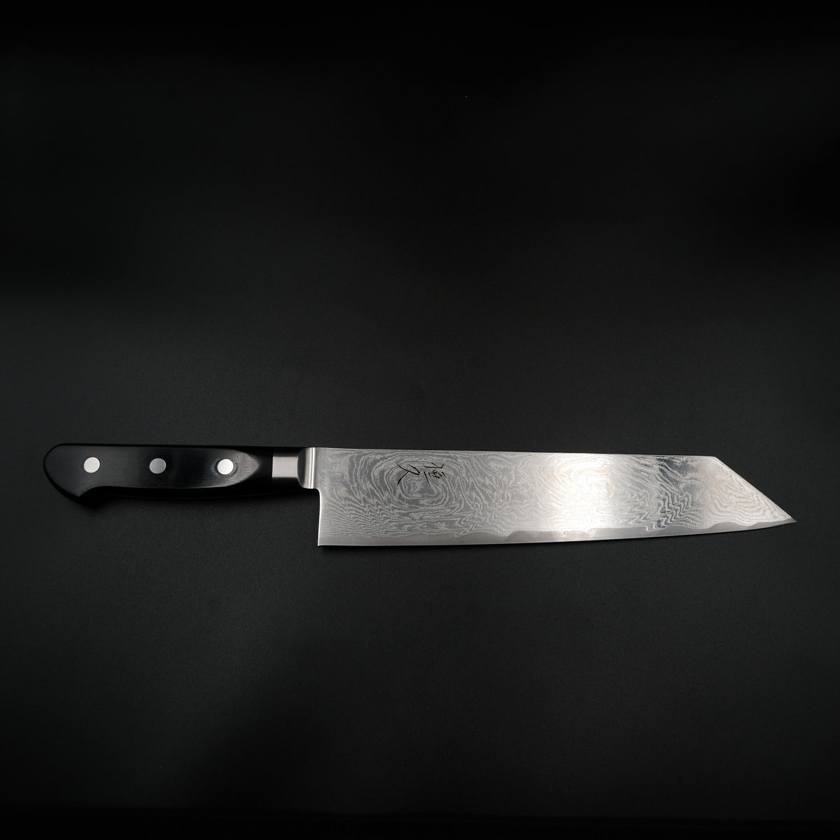 Tsunehisa AUS-10 Kiritsuke - Nami Damascus 210mm siyah sap