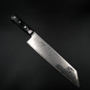 Tsunehisa AUS-10 Kiritsuke - Nami Damascus 210mm siyah sap — görsel 6