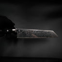 Tsunehisa AUS-10 Kiritsuke - Nami Damascus 210mm siyah sap — görsel 5